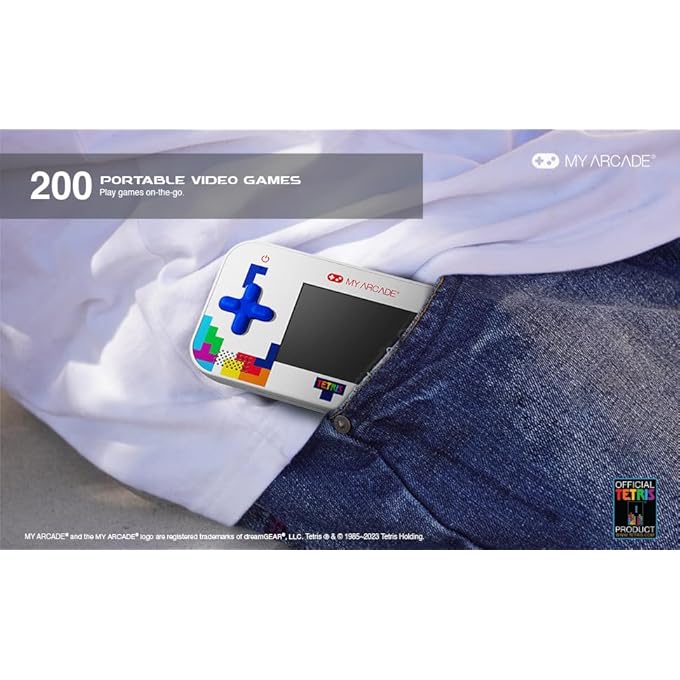 TETRIS GAMER V: PORTABLE VIDEO GAME SYTEM WITH 201 GAMES, 2.5" FULL COLOR SCREEN, POCKET SIZE - Image 5