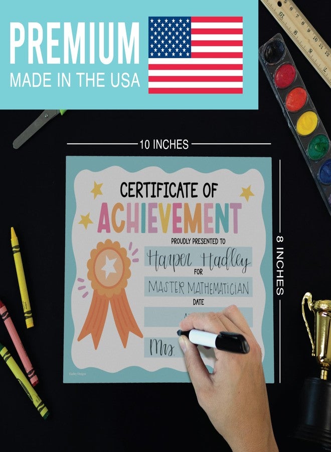 Hadley Designs Classroom Award Certificates for Students -25 Certificate of Achievement Awards, Gold Star Certificate Paper, Preschool Graduation Certificates for Kids, Kindergarten Diploma, Star Student Honor Roll - Image 4