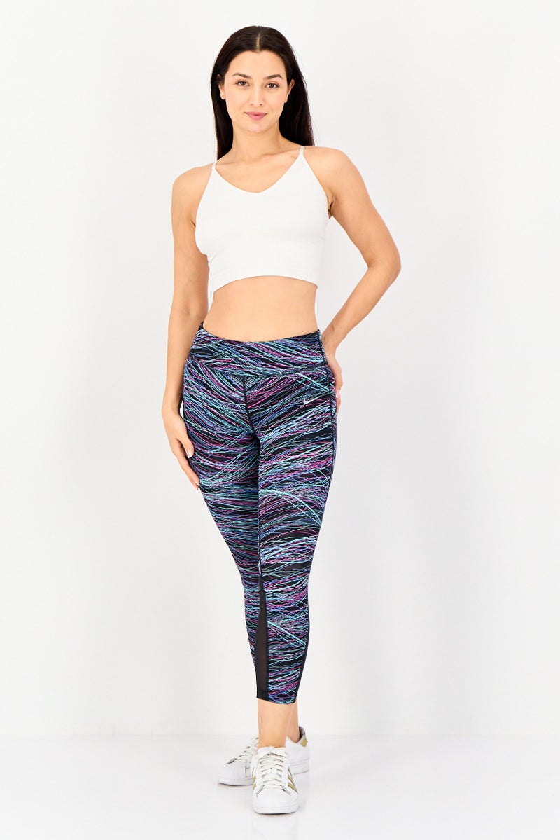 Nike Women Sportswear Fit Drawstring Running Leggings, Multicolor - Image 2