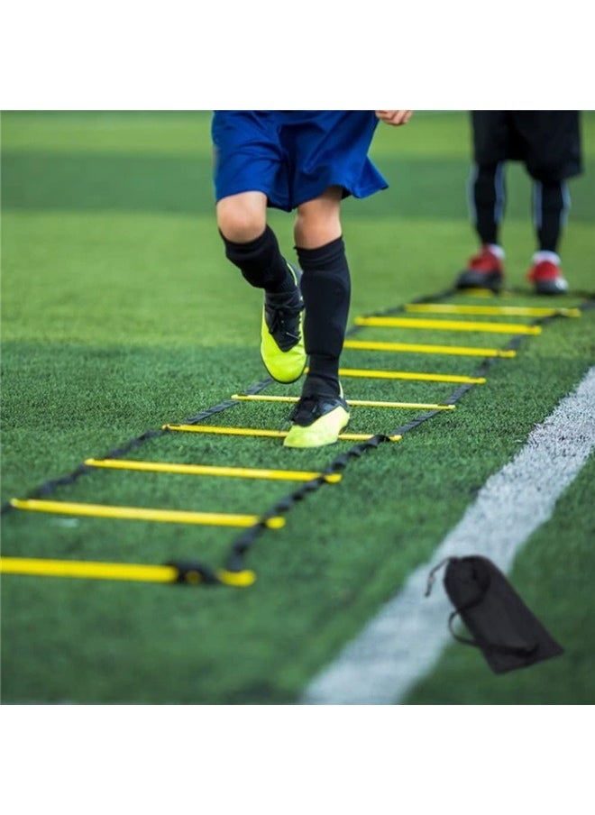 yongsheng 6M 12 Rungs Agility Ladder Set, Training Ladder with Carry Bag for Soccer, Speed Fitness Feet Training  - Image 4