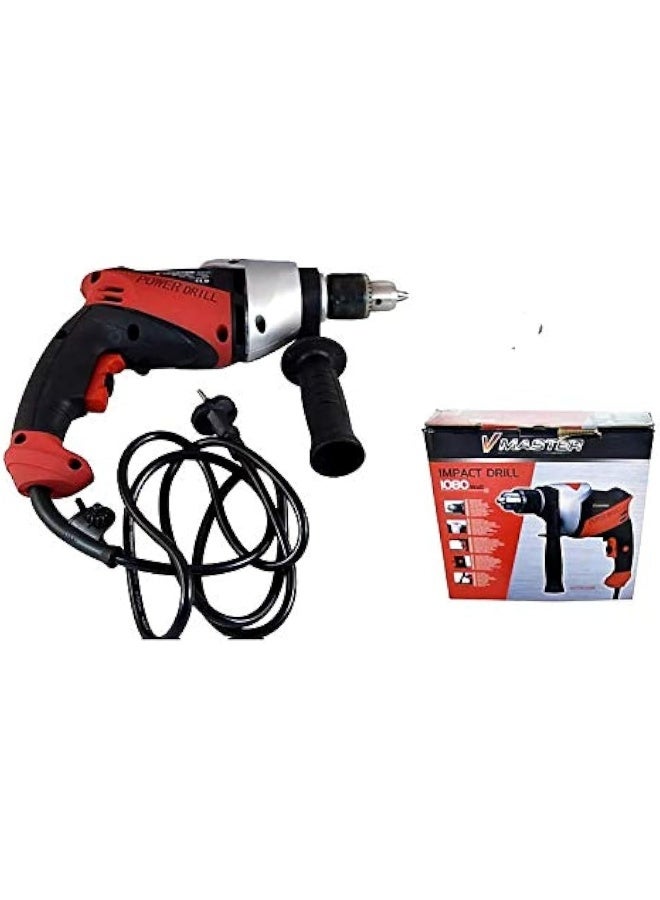 NJM Impact Drill Machine upto 13 mm, 1080 Watt for Drilling Wood, Brick, Steel, Aluminium