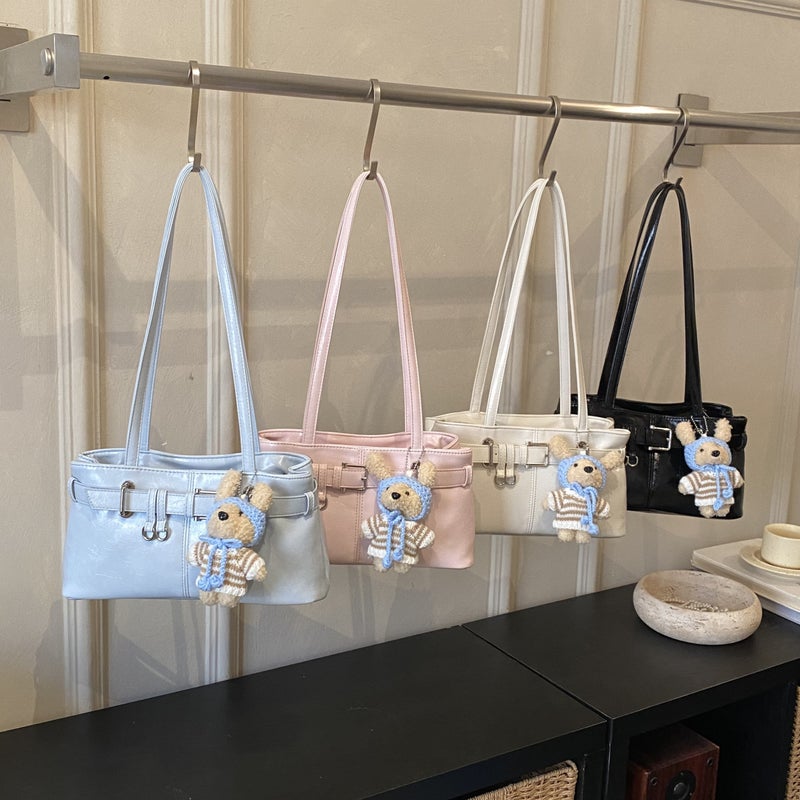 2026 New Women's Shoulder Bag, French Loaf Style, Solid Color, Casual Daily Commute - Image 2