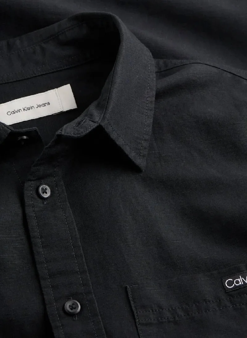 Calvin Klein Jeans  Linen Cotton Shirt for Men | Best Price UAE