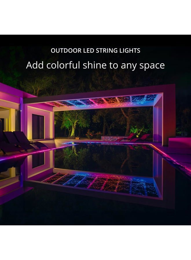 Twinkly Strings - App-Controlled LED Christmas Lights with 400 RGB (16 Million Colors) 105 feet. Green Wire. Indoor/Outdoor Smart Lighting Decoration - Image 2