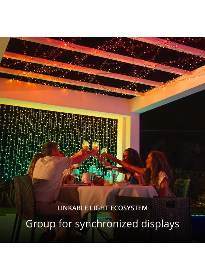 Twinkly Strings - App-Controlled LED Christmas Lights with 400 RGB (16 Million Colors) 105 feet. Green Wire. Indoor/Outdoor Smart Lighting Decoration - Image 5