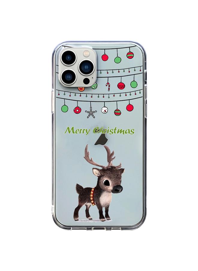 Zaboon Case For iPhone 12 Pro Christmas Colored Drawing Pattern High Transparent Soft TPU Phone Case - Image 1