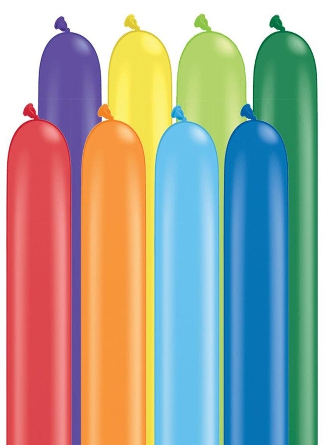 Qualatex 350Q Medium Sized Twisting Balloons, Carnival Assortment - Pack of 100
