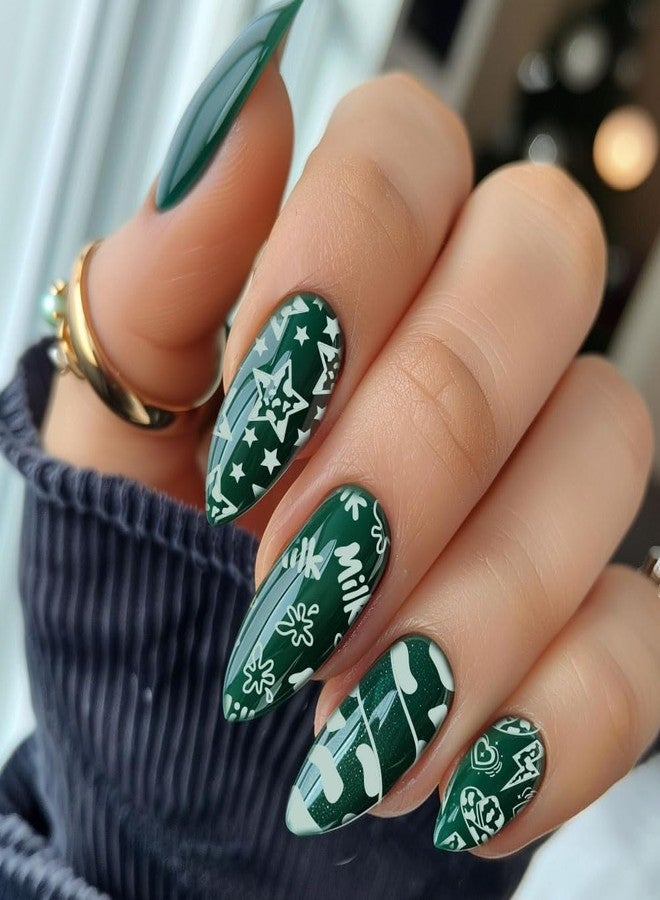 PH PandaHall 5 قطع لوحات طباعة الأظافر بتصميم بقرة قوالب فن الأظافر الحيوانية لطخات بقرة قوالب طباعة الأظافر لوحات صور الأظافر طباعة نمط الفهد لتصميم الأظافر للنساء صالون العناية بالأظافر 4.7x2.3 بوصة - Image 5