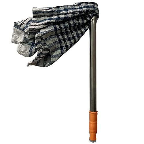 Nimbose® Magic Handy Dusting Jatakni with Removable Cotton Cloth for Cleaning Home, Jhatakni Dusting Cloth with Stainless Steel Handle (Multicolor, Pack of 3) - Image 2