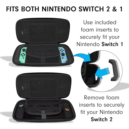Sonix Carrying Case for Nintendo Switch 2, Switch 1, Lite, OLED, Protective Travel Case with Game Cartridge Storage | Little Nightmares - Image 2