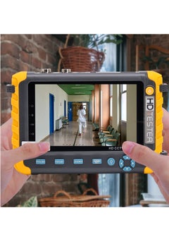 KASTWAVE 5 Inch 4 in 1 CCTV Monitor Camera Tester, AHD/TVI/CVI/CVBS Coaxial Analog Video Monitor Tester, UTP/PTZ Cable Test for 1080P/3 4 5 8MP, VGA HDMI Input/DC12V Output Camera Portable CCTV Tester  - Image 2