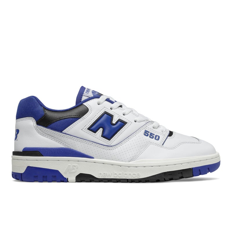 New Balance Mens BB550 Sneakers WhiteBlue 12 Medium US