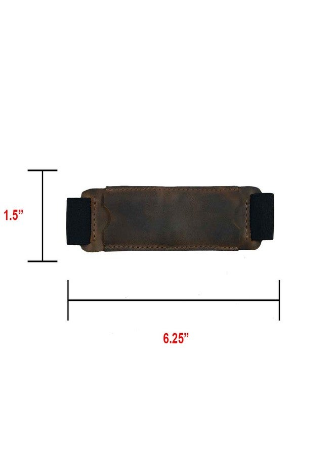 Hide & Drink, Leather Pen Case w/Elastic Band, Fits (6 to 7 in.) Tall Notebooks/Pencil Sleeve/Pen Pouch/Pen Holster, Handmade :: Bourbon Brown - Image 5