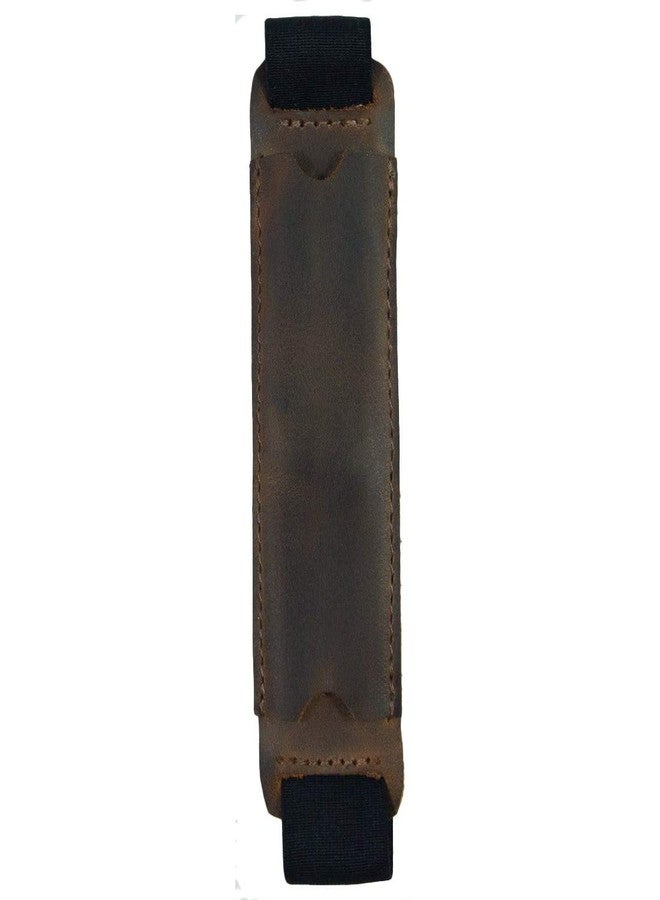 Hide & Drink, Leather Pen Case w/Elastic Band, Fits (6 to 7 in.) Tall Notebooks/Pencil Sleeve/Pen Pouch/Pen Holster, Handmade :: Bourbon Brown - Image 1