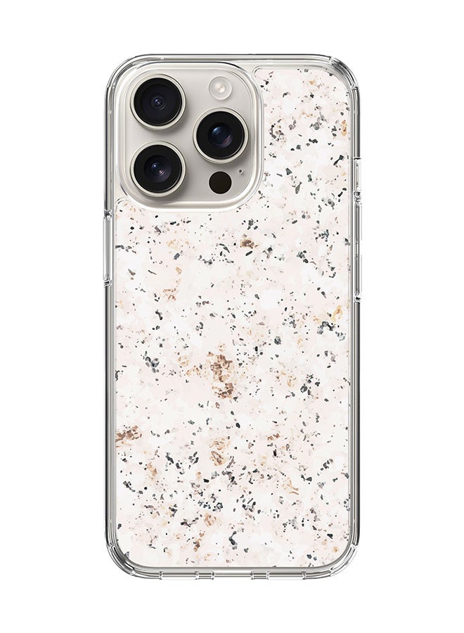 Stylizedd For iPhone 16 Pro Case [Compatible with MagSafe] Slim Magnetic cover Clear Phone Case - Marble Print Stone - Image 1