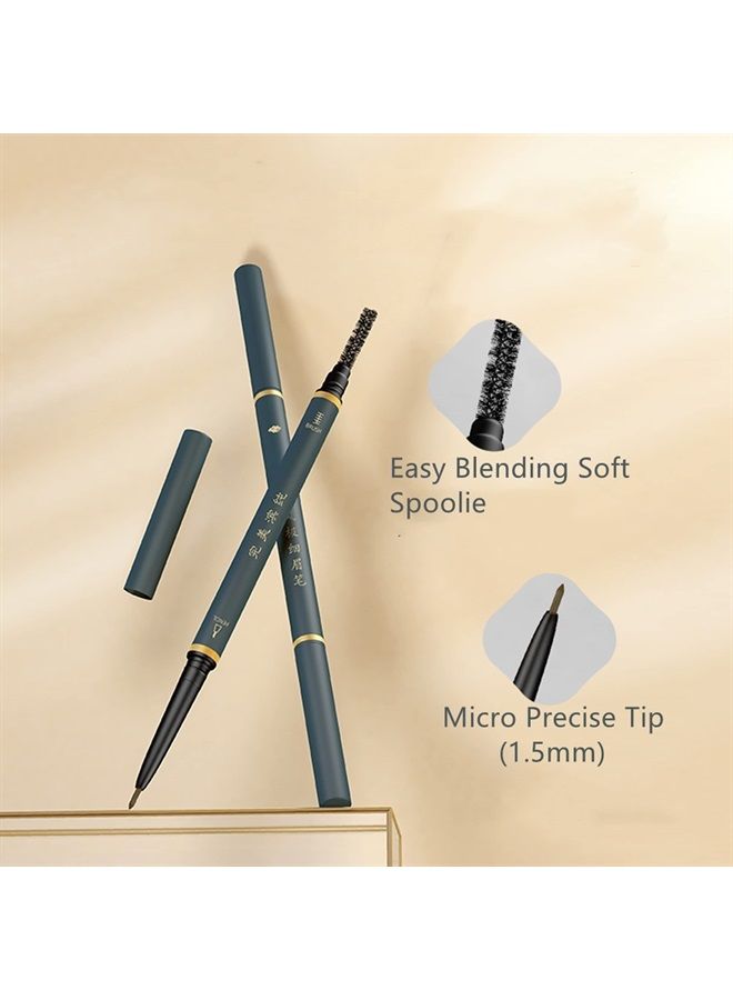BECHY Eyebrow Pencil,3 PCS Professional Waterproof Makeup Micro Brow Pencil,Brow Kit with Eyebrow Brush and Razor,Ultra-Fine Mechanical Pencil - Image 3