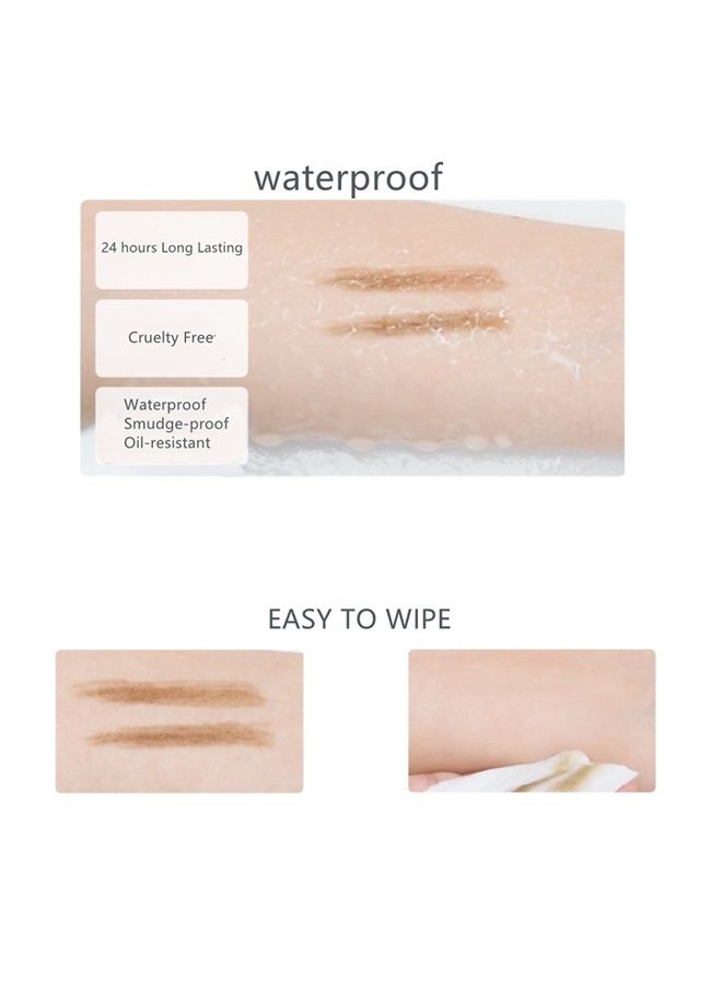 BECHY Eyebrow Pencil,3 PCS Professional Waterproof Makeup Micro Brow Pencil,Brow Kit with Eyebrow Brush and Razor,Ultra-Fine Mechanical Pencil - Image 5