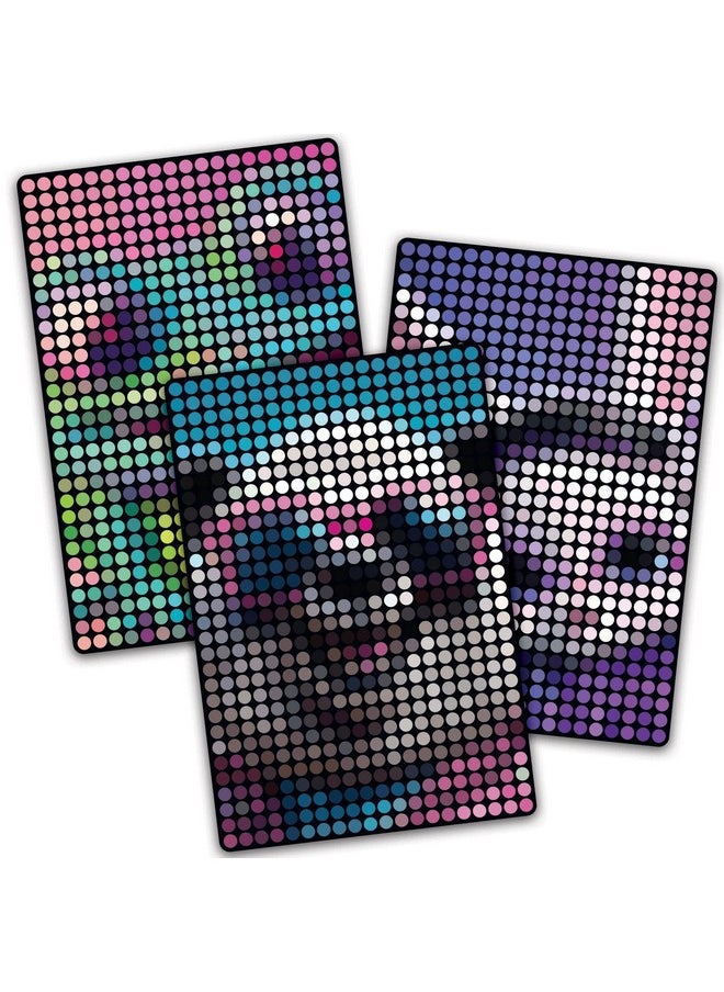 Make It Real Make It Real Stamp to Reveal DIY Dot Posters, 1 Stamper per kit & 3 Dot Posters |Craft Kit, Artwork Activity, Girls & Kids Ages 6 Bunny, Frog, Panda  - Image 4
