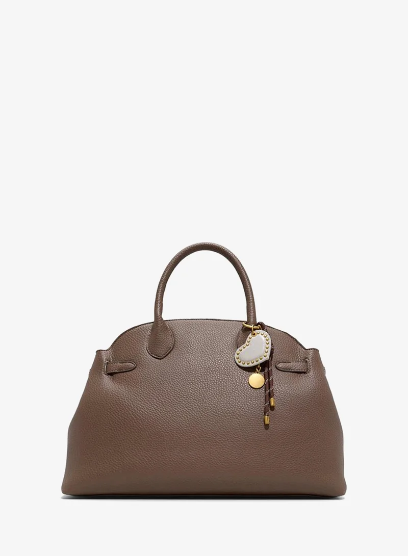 Medusia Ladies Grey Satchel Bag