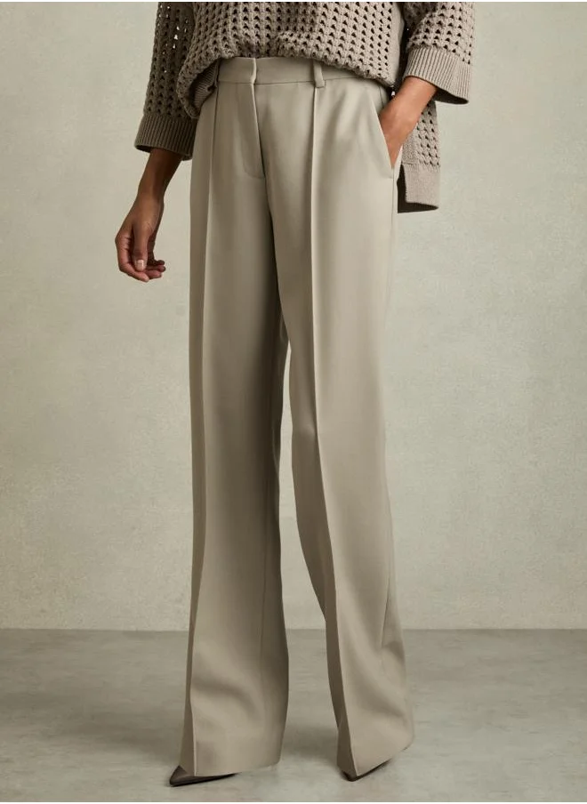 REISS Textured Straight Leg Trouser