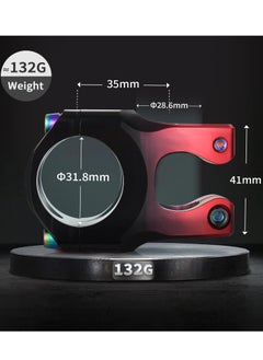 Excefore 31.8  28.6mm Bike Stem, 35mm Short MTB Stem, Ultra-Light CNC Aluminum Alloy, Gradient Color High-Strength Alu Alloy Ultralight Hollow Stem for Mountain and Road Bikes  - Image 1