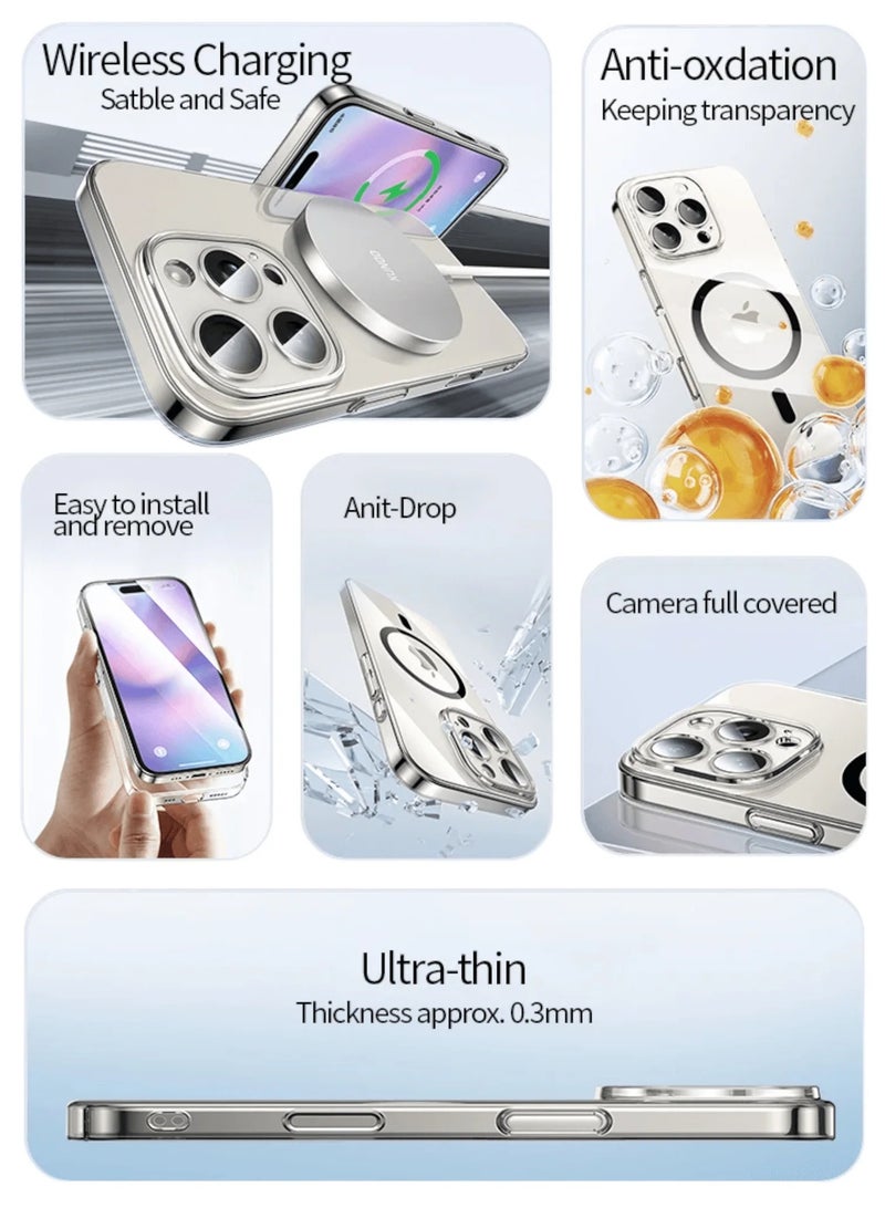 Xundo Magnetic Case for iPhone 16 Pro – Slim Shockproof PC Cover with MagSafe Support, Raised Edges for Screen & Camera Protection, Precise Fit, Easy Installation - Image 4