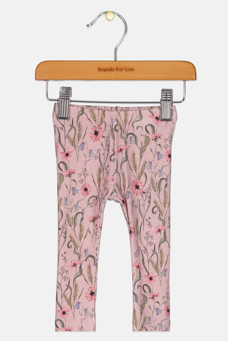 NAME IT Toddlers Girl Floral Print Pull On Leggings, Multicolor - Image 2