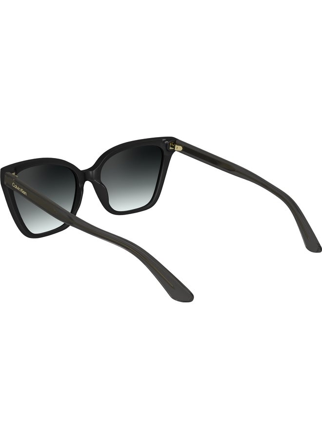 CALVIN KLEIN FULL RIM BIO INJ-G820 CAT EYE CALVIN KLEIN SUN CK24507S N 5717 (001) BLACK - Image 3