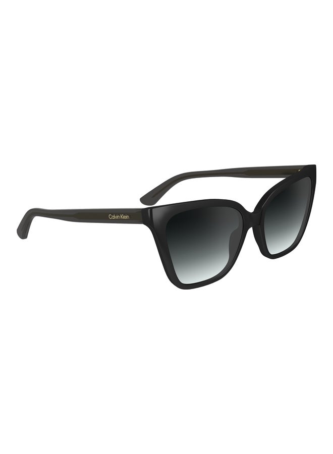 CALVIN KLEIN FULL RIM BIO INJ-G820 CAT EYE CALVIN KLEIN SUN CK24507S N 5717 (001) BLACK - Image 1