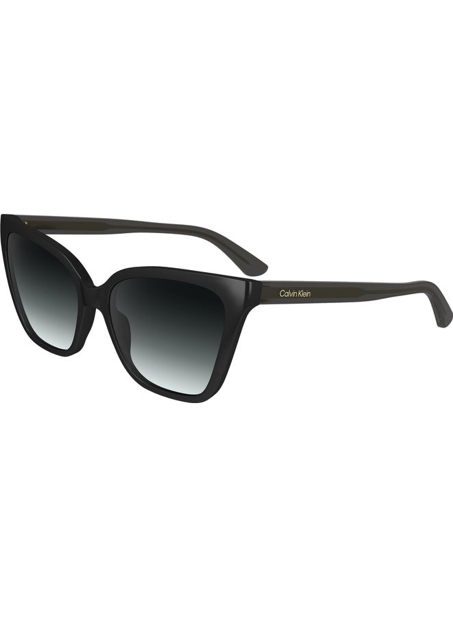 CALVIN KLEIN FULL RIM BIO INJ-G820 CAT EYE CALVIN KLEIN SUN CK24507S N 5717 (001) BLACK - Image 2