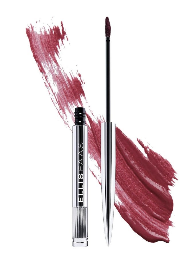 Ellis Faas Hot Lips Lip Stain Liquid Lipstick Intense Color Pigment Vibrant Color Extreme Long Wearing Definition Lustrous High Impact Makeup Soft & Cute Lip Color Stick (406 Rose Violet) - Image 1