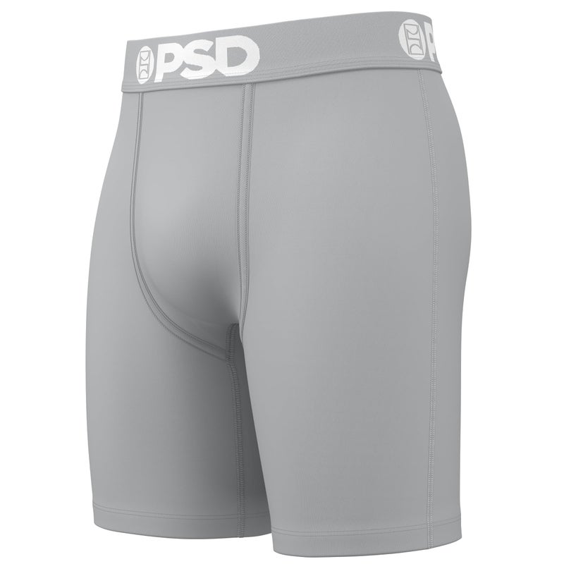 PSD Underwear Men's LA Blue Solid Cotton Boxer Brief 3 Pack, Multi, M - Image 2