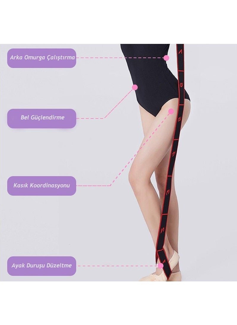 Technosmart 8 Different Level Resistance Bands Sports Exercise Aerobics Pilates Squat Band Fitness Yoga  - Image 4