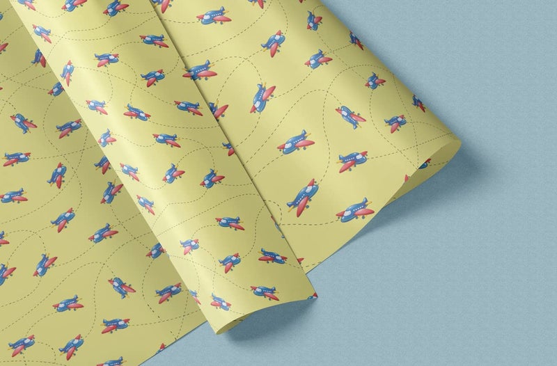 Dovetail Plane Awesome Kids Gift Wrapping Paper Pack of 10 Sheet - Image 3