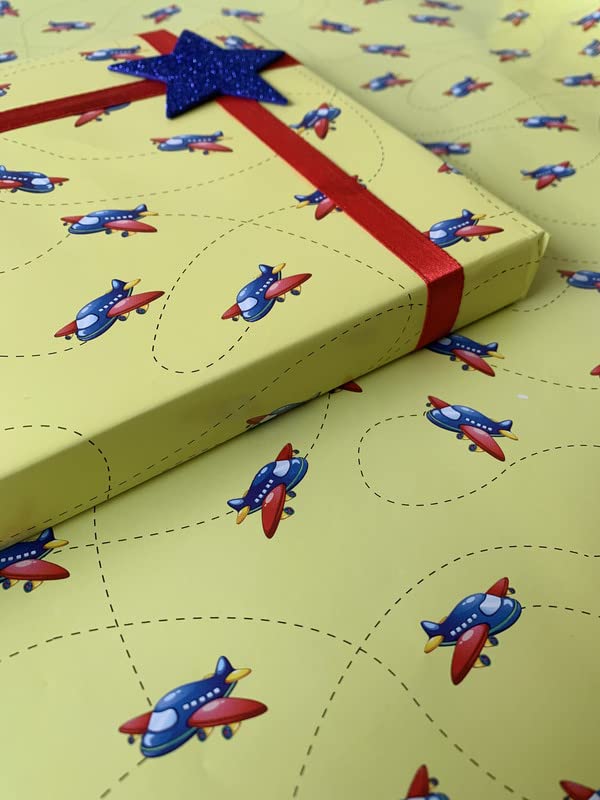 Dovetail Plane Awesome Kids Gift Wrapping Paper Pack of 10 Sheet - Image 2