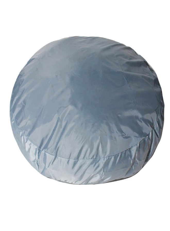 Molly Mutt Water-Resistant Dog Bed Liner, Nylon Bed Liner For Dogs, Easy To Clean, Gray, Round, 36”x36”x4.75” - Image 1