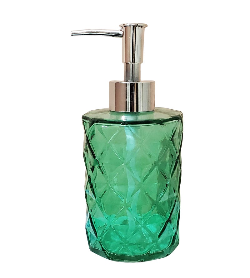 Pure Source India Soap Dispenser Pump for Kitchen, Bathroom Counter top and Vanities, Glass Dispenser Capacity-250 ML - Image 1