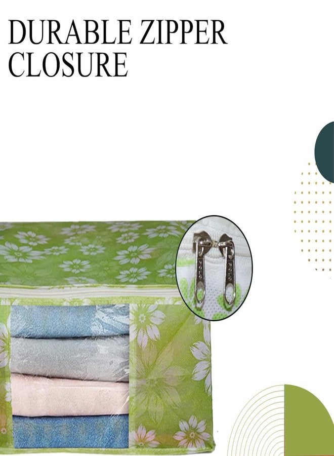 Shaping Fabric Garment Cover Non-Woven 90 GSM with Transparent Window & Double Metal Zipper - Pack of 10 | Dustproof Clothes Storage Bag for Sarees, Suits, Jackets, Shirts SCSDRL1682493517524148525259 - Image 4