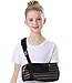 Ledhlth Mesh Kids Arm Sling Breathable Shoulder Immobilizer Brace Support for Broken Shoulder Elbow Arm Wrist Injury for Children Toddler Girls Boys Black Large - Image 1
