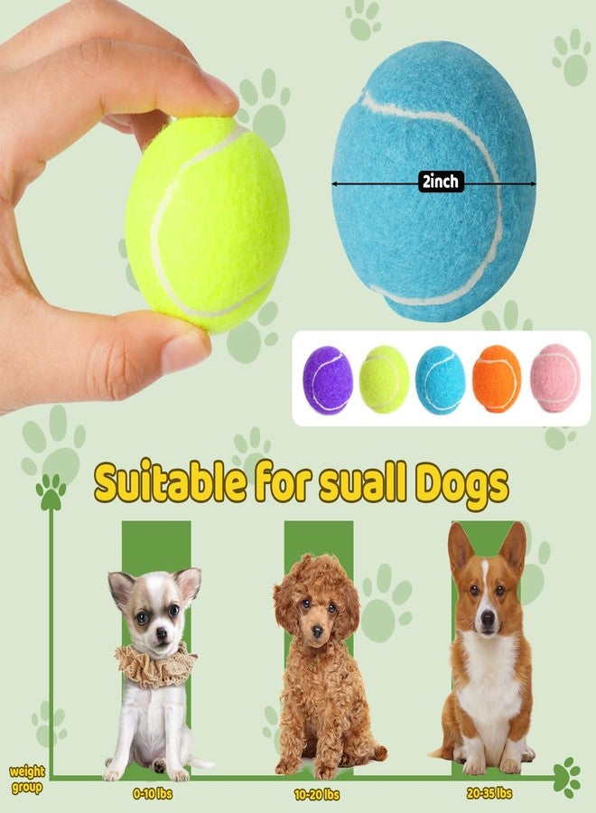 StyEdEk 20 Pack 2 inch Dog Toy Ball Small Tennis Balls Pet Dog Playing Ball for Pet - Image 2