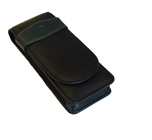 Pelikan Pelikan 3-Pen Leather Pouch, Black/Green, 1 Each (924092)  - Image 4