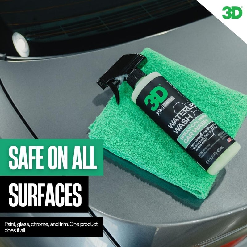 3D Waterless Car Wash - Easy Spray Waterless Detailing Spray - No Soap or Water Needed - Great on Cars, RVs, Motorcycles & Boats 1 Gallon - Image 2