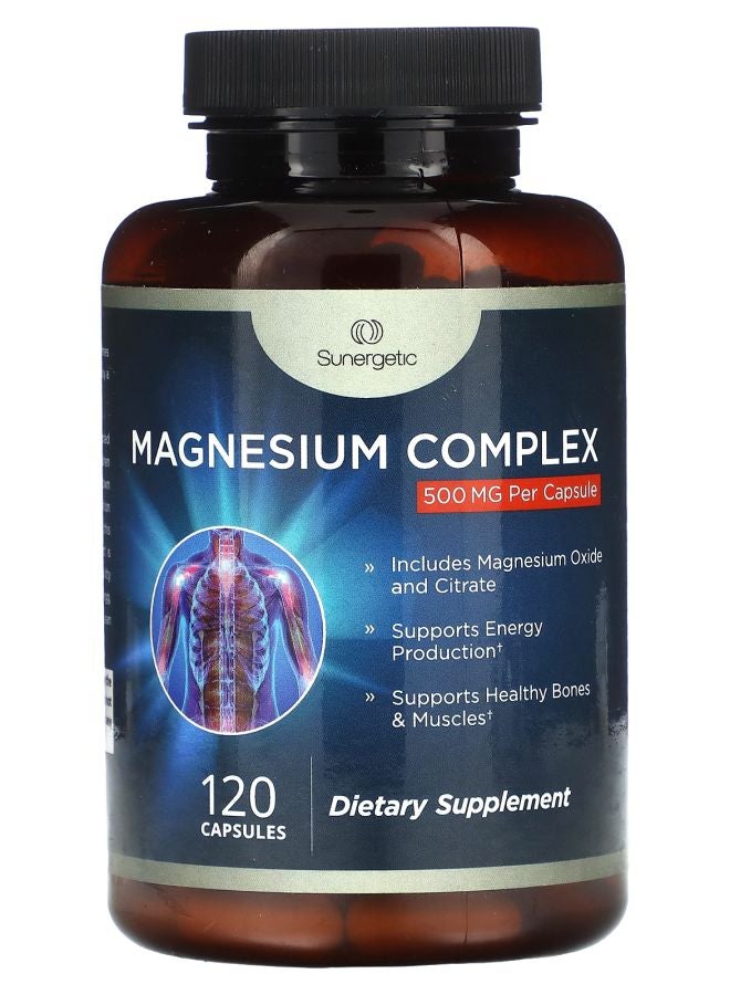 Sunergetic Magnesium Complex 500 mg 120 Capsules