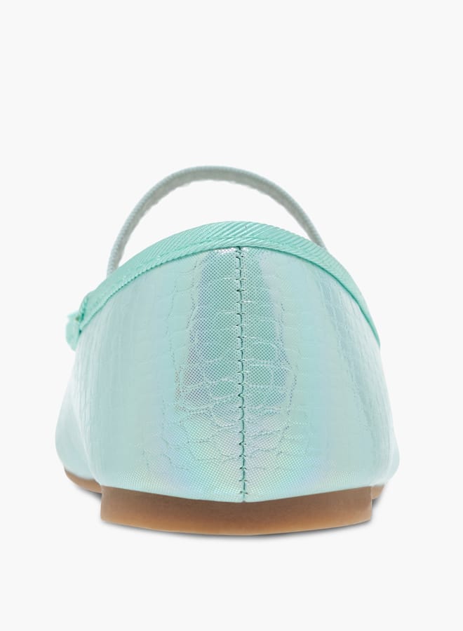 فلورا بيلا من شو إكسبرس حذاء باليرينا للبنات مزين بفيونكة وشريط مطاطي - Image 5