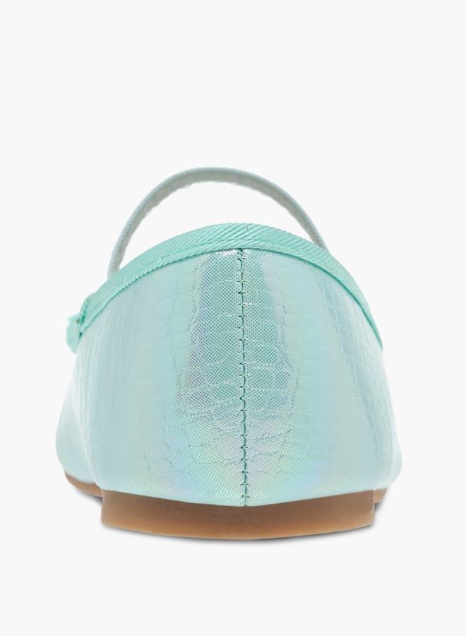 Flora Bella By Shoexpress Girls Bow Embellished Ballerina Shoes With Elastic Strap Detail Ramadan Collection - Image 5