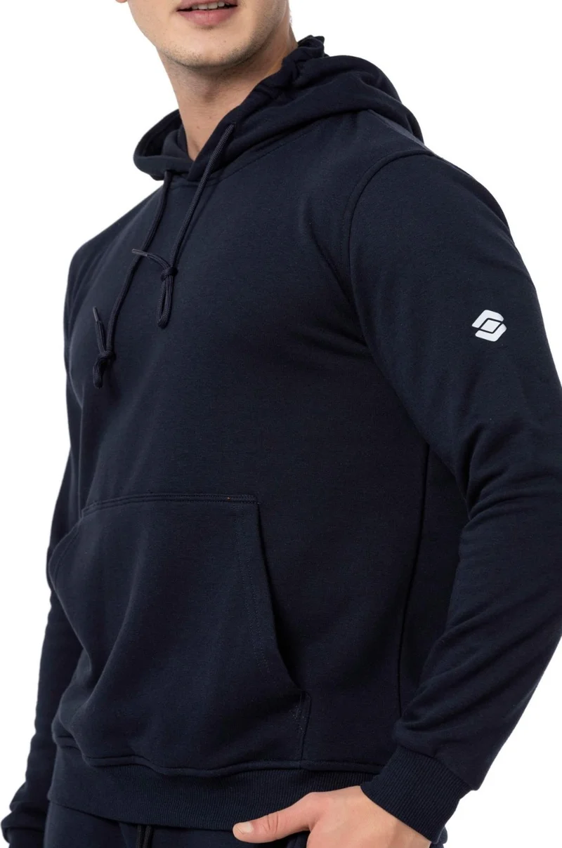 سكوتر Navy Blue Men's Hooded Basic Sweatshirt M1518TL