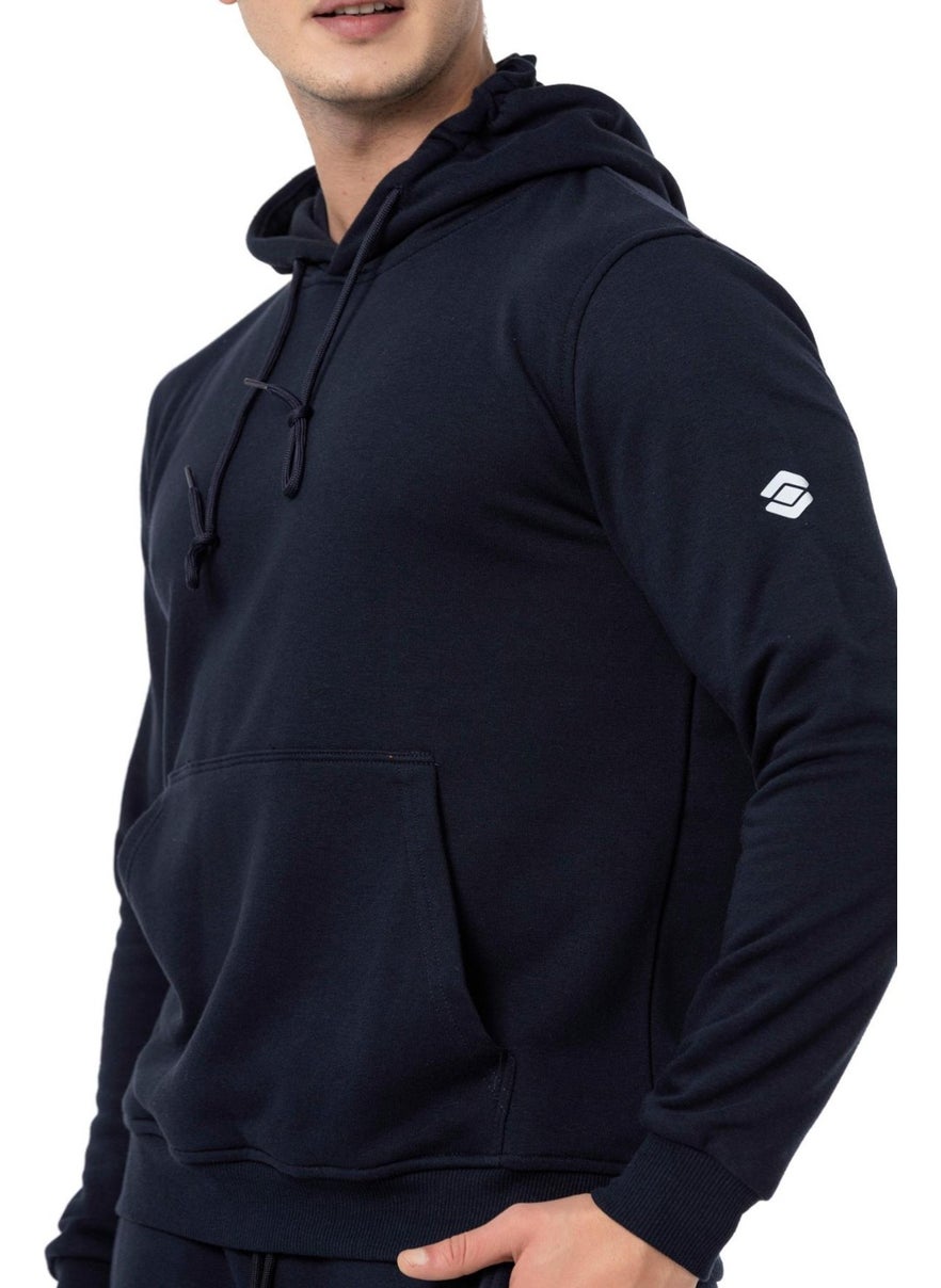 Scooter  Navy Blue Men's Hooded Basic Sweatshirt M1518TL  - Image 5