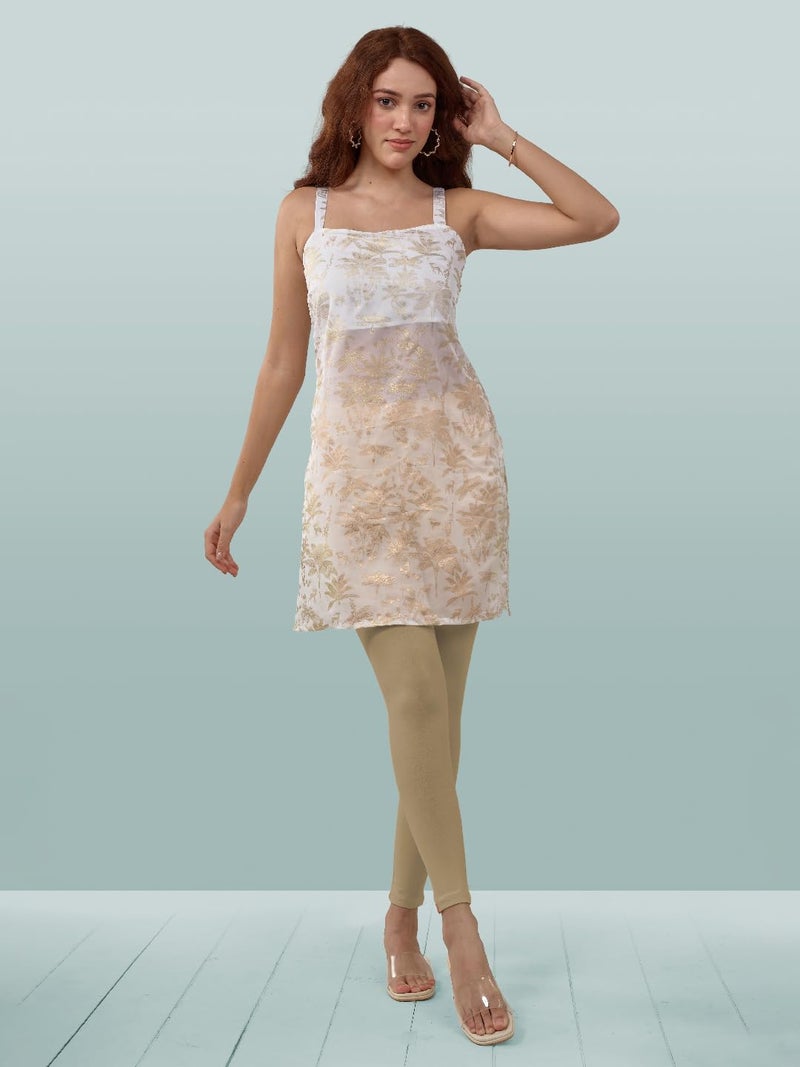 Lyra Women Solid Premium Cotton Ankle length Leggings | Mid-Waist | Fashionwear - Image 5