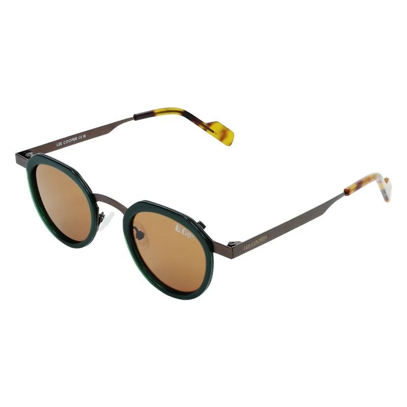 1.1 Polarized Sunglasses Green Brown  Frame Brown Gradient Mirror Lens 45mm  - LCM10566C1