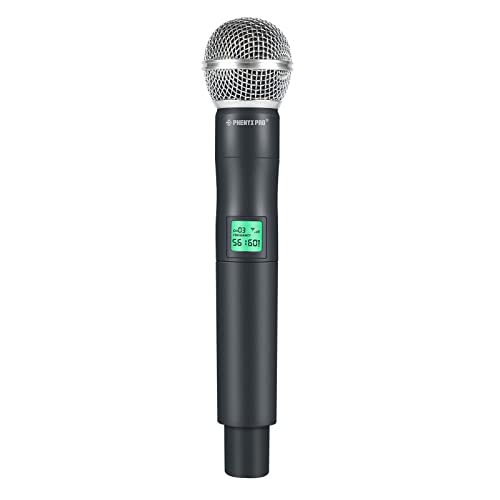 Phenyx Pro Professional Wireless Microphone, 561.6MHz UHF Dynamic Microphone, Metal Cordless Mic, Handheld Mic Transmitter for PTU-5000/PTU-4000 Series (PWH-5-561.6) - Image 1